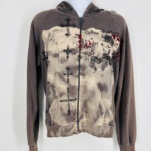 Pre-Owned Men's American Apparel Zip-Up Sweater Size M – Casual Knit Jacket!